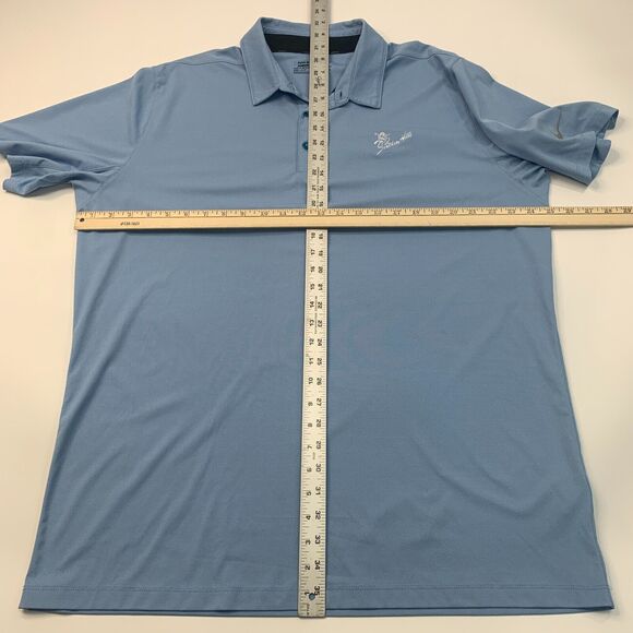 Nike Golf Polo Shirt Mens XL Extra Large Evening Blue Standard Fit Performance - Picture 6 of 11